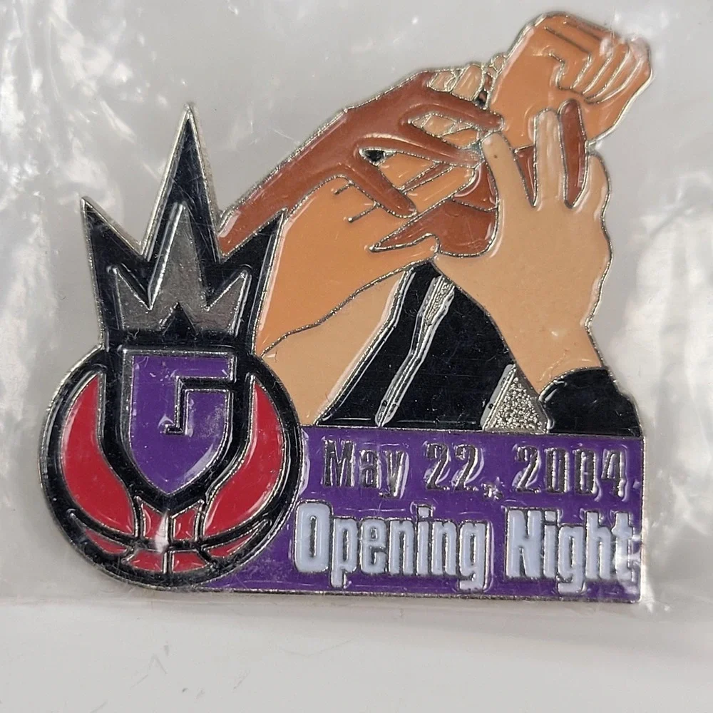 Vintage Sacramento Monarchs Opening Night 2004 Pin WNBA Basketball